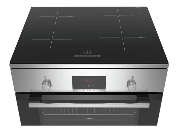 Bosch Serie | 4 HLN39A050U - Komfyr - frittstående - bredde: 60 cm - dybde: 60 cm - høyde: 90 cm - med selvrens - rustfritt stål
