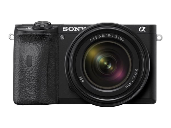 Sony a6600 ILCE-6600M - Digitalkamera - speilløst - 24.2 MP - APS-C - 4K / 30 fps - 7.5optisk x-zoom E 18-135 mm OSS-linse - Wi-Fi, NFC, Bluetooth ...
