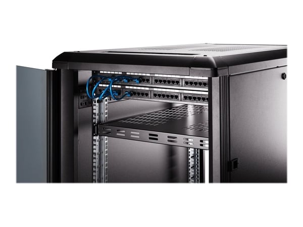 StarTech.com ADJSHELFHDV, Säädettävä hylly, Terästä, musta, 5,7 kg