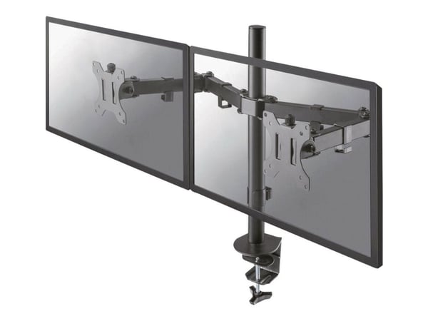 Neomounts FPMA-D550D - Monteringssats - fullständig rörelse - för 2 LCD-bildskärmar - stål - svart - skärmstorlek: 10"-32" - klämma, monterbar, sky...