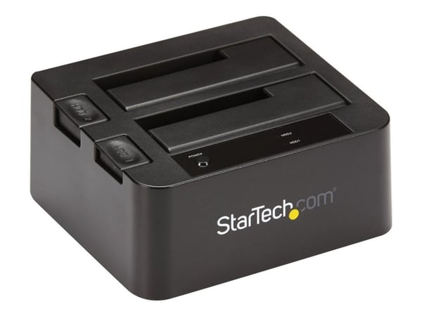 StarTech.com Dual-Bay USB 3.1 til SATA-harddiskdokkingstasjon, USB 3.1 (10 Gbps) harddiskdokkingstasjon, ekstern 2.53.5 SATA IIIIII, SSDHDD-dokking...
