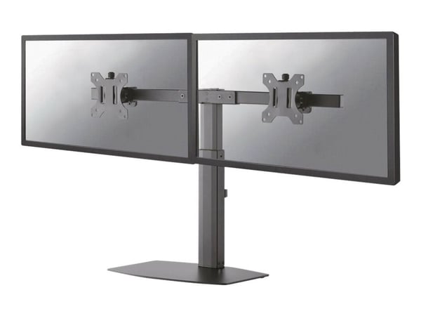Neomounts FPMA-D865D - Ställ - fullständig rörelse - för 2 LCD-bildskärmar - svart - skärmstorlek: 10"-27" - skrivbordsstativ, disk-monteringsbar