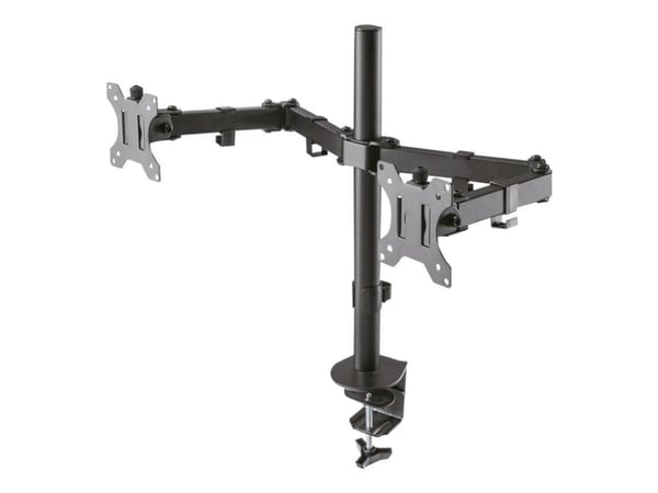 Neomounts FPMA-D550D - Monteringssats - fullständig rörelse - för 2 LCD-bildskärmar - stål - svart - skärmstorlek: 10"-32" - klämma, monterbar, sky...