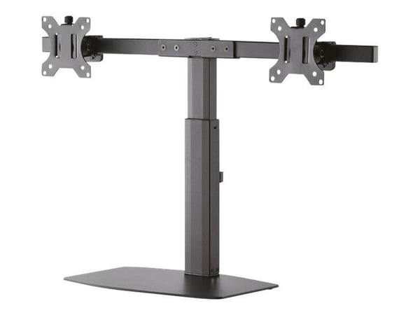 Neomounts FPMA-D865D - Ställ - fullständig rörelse - för 2 LCD-bildskärmar - svart - skärmstorlek: 10"-27" - skrivbordsstativ, disk-monteringsbar