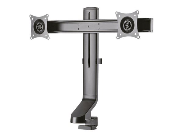 Neomounts FPMA-D860D - Monteringssats - fullständig rörelse - för 2 LCD-bildskärmar - svart - skärmstorlek: 10"-27" - klämma, monterbar, skyddshyls...