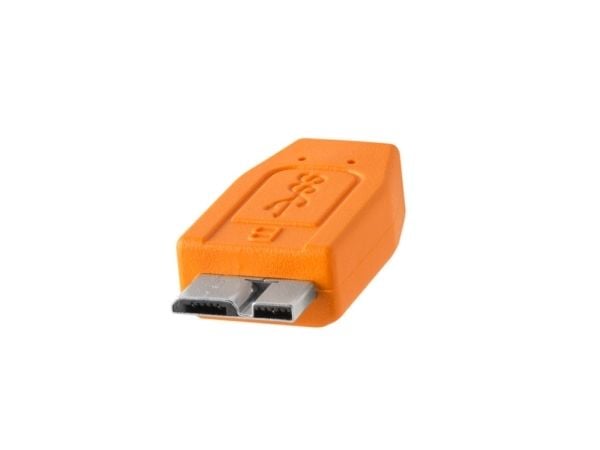Tether Tools CU5454, 4,6 m, USB A, Micro-USB B, USB 3.2 Gen 1 (3.1 Gen 1), 5000 Mbit/s, Oranssi