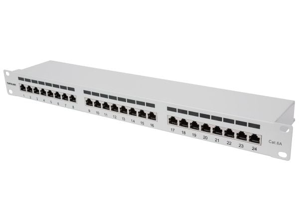 Intellinet 720854, IEEE 802.3, IEEE 802.3ab, IEEE 802.3u, Gigabit Ethernet, Cat6a, F/UTP (FTP), 22/24, Stativmontering