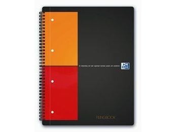 Notesblok Oxford international A4+ 80g kvadr. m/100 ark