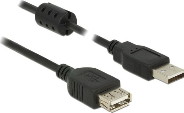 Delock - USB-forlengelseskabel - USB (hann) til USB (hunn) - USB 2.0 - 1.5 m - svart