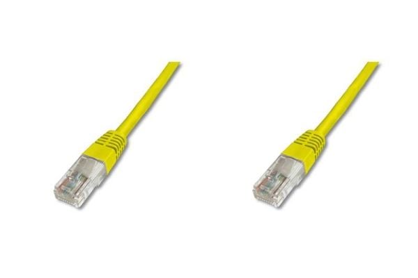 DIGITUS Professional - Liitäntäkaapeli - 1,5 m - UTP - CAT 5e - gul