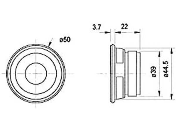 Visaton FRWS 5 4 Ohm - Högtalardrivrutin - 4 Watt