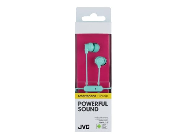 JVC HA-FR15-E - Ørepropper med mikrofon - i øret - kablet - 3,5 mm jakk