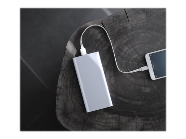 Xiaomi Mi - Strømbank - 10000 mAh - 15 watt - 2.4 A - 2 utgangskontakter (USB) - sølv