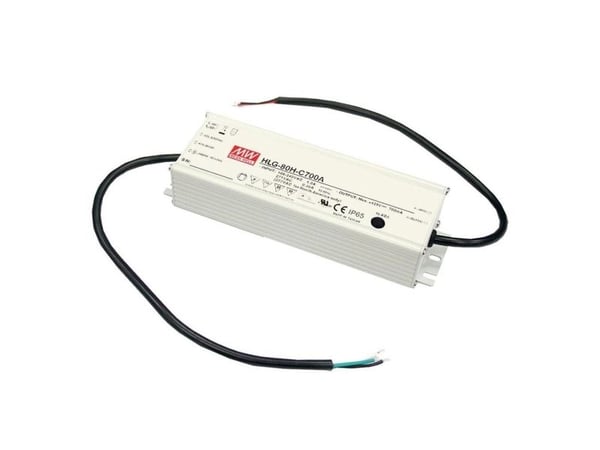 MEAN WELL HLG-80H-24A, 80 W, IP65, 90 - 305 V, 3,4 A, 24 V, 61,5 mm