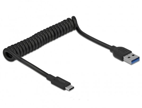 Delock USB 3.1 Gen 2 kierrekaapeli Type-A uros Type-C uros - Adapter til direkte tilslutning - USB 3.1 Gen 2 - USB-C 3.1 Gen 2 x 1 - lajittelu