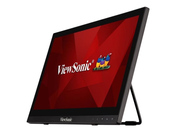 Viewsonic TD1630-3, 39,6 cm (15.6"), 1366 x 768 pikseliä, HD, LCD, 12 ms, Musta