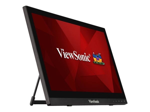 Viewsonic TD1630-3, 39,6 cm (15.6"), 1366 x 768 pikseliä, HD, LCD, 12 ms, Musta