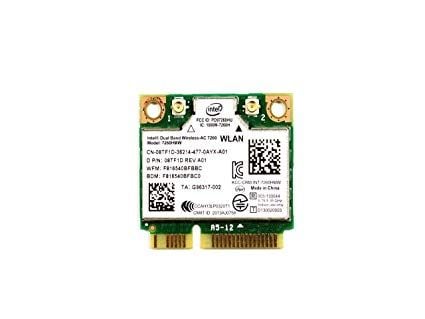 Intel Dual Band Wireless-AC 7260 - Nettverksadapter - PCIe Half Mini Card - Bluetooth 4.0, Wi-Fi 5 - for Latitude E5440, E5540, E6440, E6540, E7240...