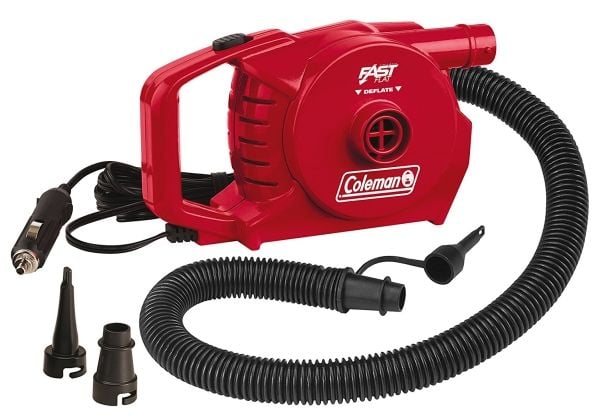 Coleman QuickPump, Bil, 0,04 Bar, 679 l/min, Röd, 2,85 m, Cigarr tändare