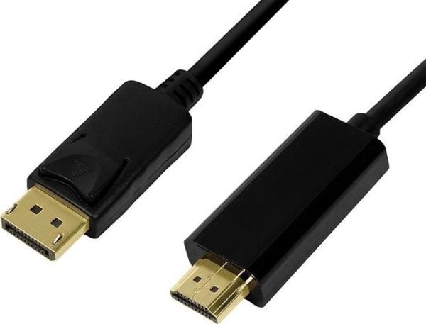 LogiLink CV0127, 2 m, DisplayPort, HDMI-tyyppi A (vakio), Uros, Uros, Suora