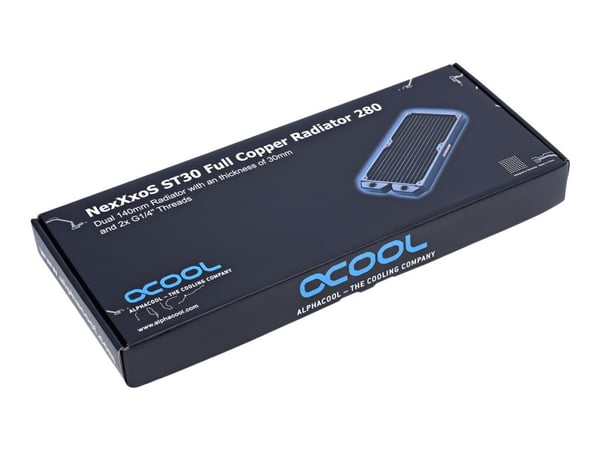 Alphacool NexXxoS ST30 Full Copper 280mm - Kjølesystem - Sort
