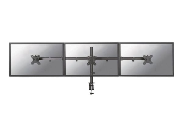 Neomounts FPMA-D550D3 - Monteringssett - full bevegelse - for 3 LCD-skjermer - stål - svart - skjermstørrelse: 10"-27" - klemmemonterbar, malje, sk...