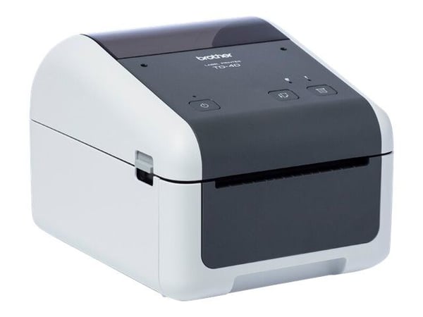 Brother TD-4520DN - Etikettskriver - direktetermisk - Rull (11,8 cm) - 300 x 300 dpi - inntil 152 mm/sek - USB 2.0, LAN, seriell - grå, hvit