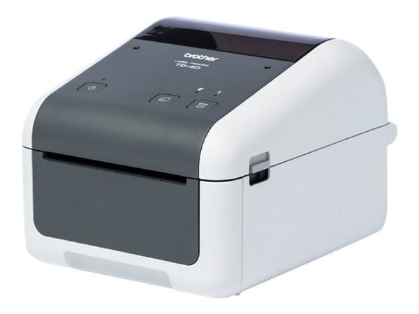 Brother TD-4520DN - Etikettskriver - direktetermisk - Rull (11,8 cm) - 300 x 300 dpi - inntil 152 mm/sek - USB 2.0, LAN, seriell - grå, hvit