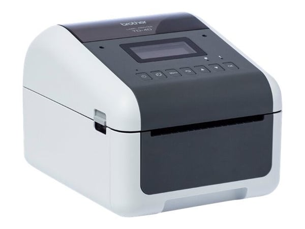 Brother TD-4550DNWB - Etikettskriver - direktetermisk - Rull (11,8 cm) - 300 x 300 dpi - inntil 152.4 mm/sek - USB 2.0, LAN, seriell, Wi-Fi(n), USB...