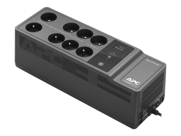 APC Back-UPS BE650G2-FR - UPS - AC 220/230 V - 400 watt - 650 VA - USB - utgangskontakter: 8 - Frankrike, Belgia - svart