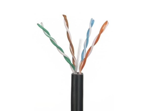 ALANTEC - Bulkkabel - 305 m - UTP - CAT 6 - utomhus, solid - svart