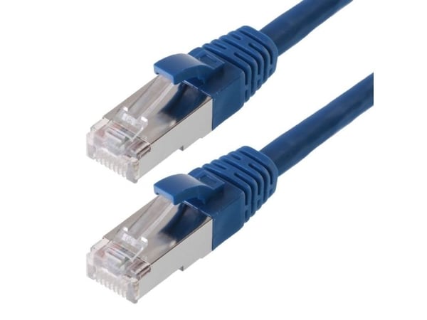 Helos CAT6 S/FTP (PIMF), 3m, 3 m, Cat6, SF/UTP (S-FTP), RJ-45, RJ-45, Blå