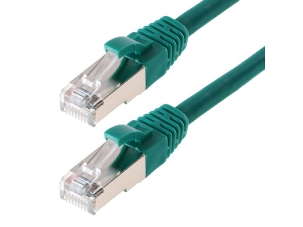 Helos CAT6 S/FTP (PIMF), 0.25m, 0,25 m, Cat6, SF/UTP (S-FTP), RJ-45, RJ-45, Grønn