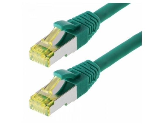 Helos Cat 6a S/FTP 15 m, 15 m, Cat6a, S/FTP (S-STP), RJ-45, RJ-45, Grønn
