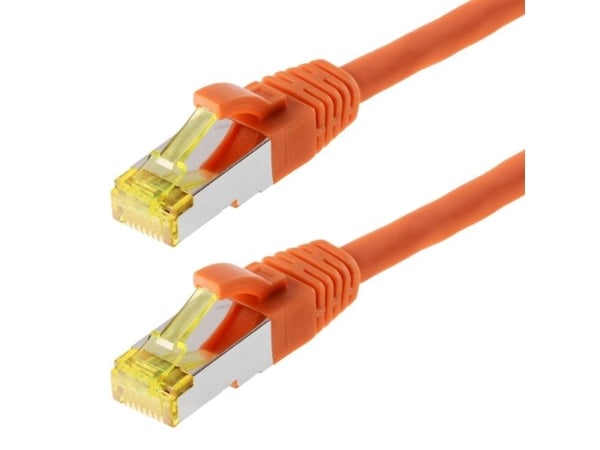 Helos S/FTP (PIMF) CAT 6a 10m, 10 m, Cat6a, SF/UTP (S-FTP), RJ-45, RJ-45, Oransje