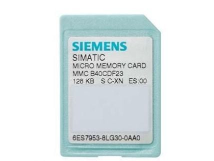 Siemens 6ES7953-8LG31-0AA0, 0,000128 GB, MMCmicro, Ripebestandig, Grønn