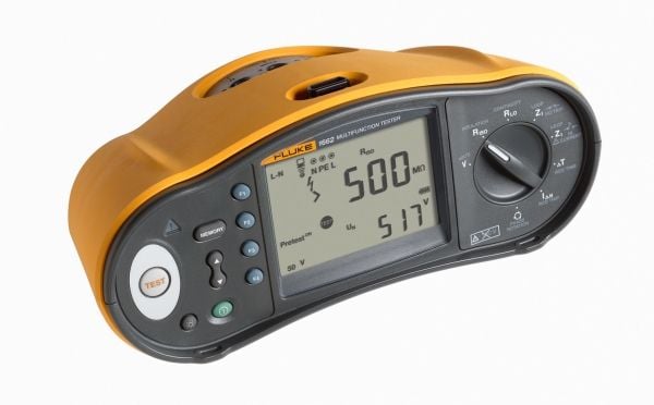 Fluke 1662 ITDK, Digital multimeter, Bänkmultimeter, CAT III 500V, CAT IV 300V, Batteri, AA, 250 mm