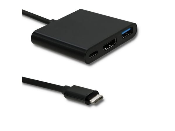 Qoltec - Telakointiasema - USB-C 3.1 - HDMI