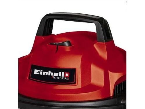 Einhell TC-VC 1815 S, 1250 W, Trommelvakuum, Tørr & våt, Støv pose, 15 l, Filtrering