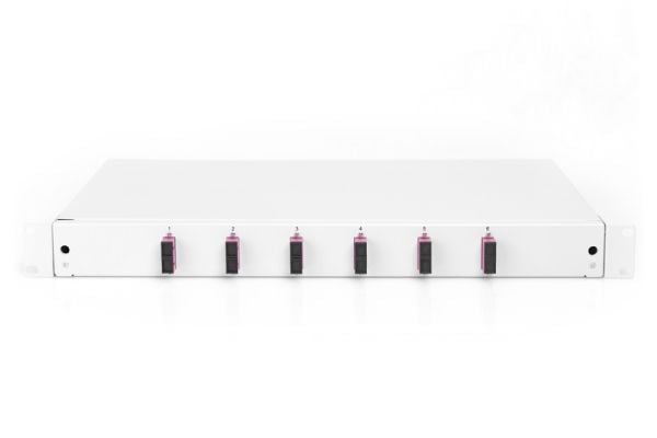 DIGITUS Professional DN-96320-4 - Fiberoptisk skarvlåda - SC X 12 - grå, RAL 7035 - 1U - 19"