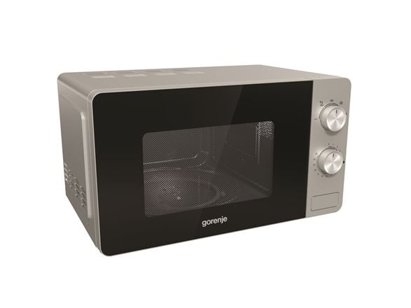 Gorenje MO17E1S, Over komfyren, Solo mikrobølge ovn, 17 l, 700 W, Rotasjon, Sort, Rustfritt stål