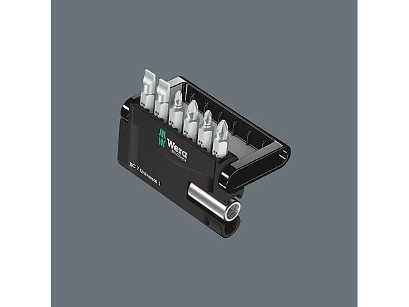 Wera 05073406001, 7 stykker, Philips, Pozidriv, Spor/slot, PH 1, PH 2, PZ 1, PZ 2, 1.1 mm, Rustfritt stål