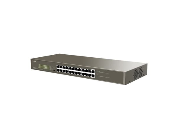 Tenda TEG1124P-24-250W, Hallitsematon, Gigabit Ethernet (10/100/1000), Power over Ethernet -tuki, Telineasennus
