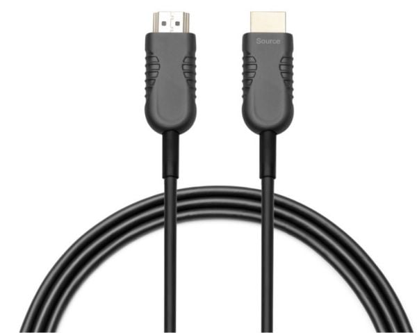 MicroConnect Premium - HDMI-kabel med Ethernet - HDMI hann til HDMI hann - 15 m - hybridkobber / fiberoptikk - svart - aktiv optisk hybridkabel, st...