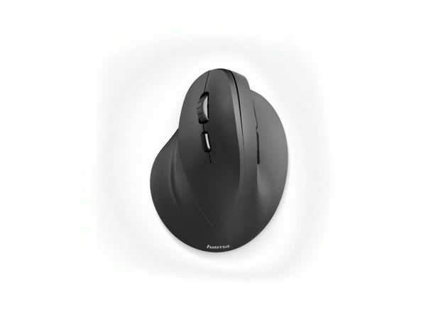 Hama "EMW-500L" - Mus - ergonomisk - venstrehendt - optisk - 6 knapper - trådløs - 2.4 GHz - USB trådløs mottaker - svart