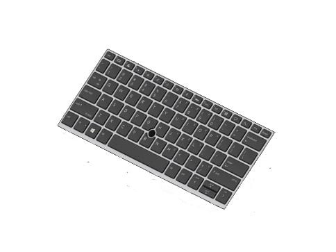 HP DualPoint - Erstatningstastatur for bærbar PC - med pekepinne - bakbelysning - Finsk - for EliteBook 735 G5 (privacy), 735 G6 (privacy), 830 G5 ...
