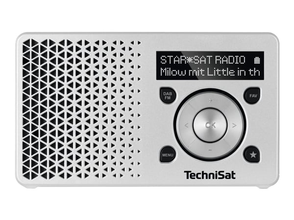 TechniSat DigitRadio 1 - Bærbar DAB-radio - 1 watt - sølv