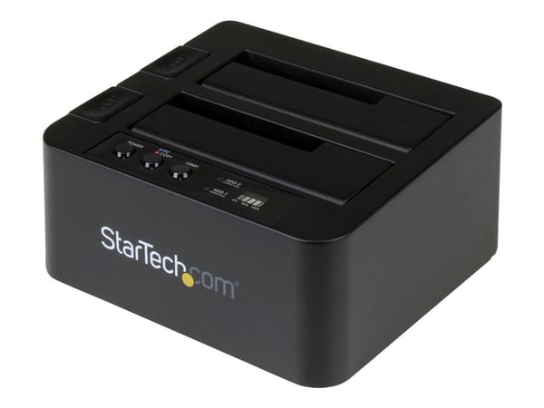 StarTech Standalone Hard Drive Duplicator, Dual Bay HDDSSD ClonerCopier, USB 3.1 (10 Gbps) to SATA III (6Gbps) HDDSSD Docking Station, Hard Disk Du...