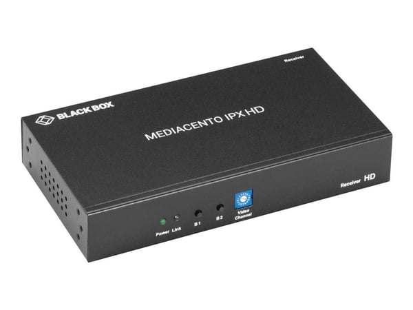 Black Box MediaCento IPX HD Receiver - HDMI over IP - Video/lyd-forlenger - mottaker - 1GbE - 1000Base-T - opp til 100 m - TAA-samsvar
