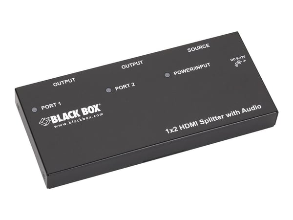 Black Box 1x2 HDMI Splitter - Video/lyd-splitter - 2 x HDMI - stasjonær